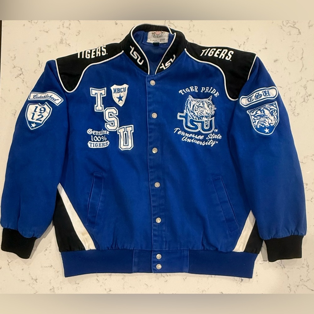 Tennessee‎ State Big Boy Gear Jacket Numerous Patches Size XL